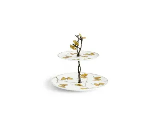 Этажерка Michael Aram Butterfly Ginkgo двухъярусная 28 см