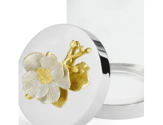 Банка для сыпучих продуктов средняя Michael Aram Белая орхидея 25см