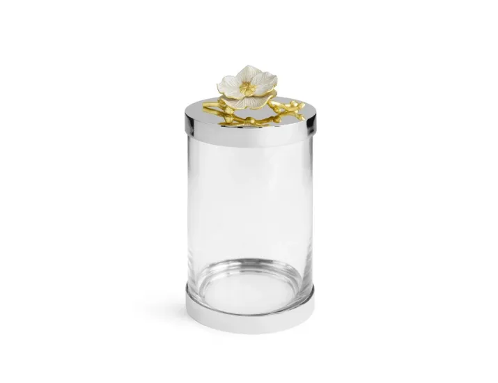  Банка для сыпучих продуктов средняя Michael Aram Белая орхидея 25см