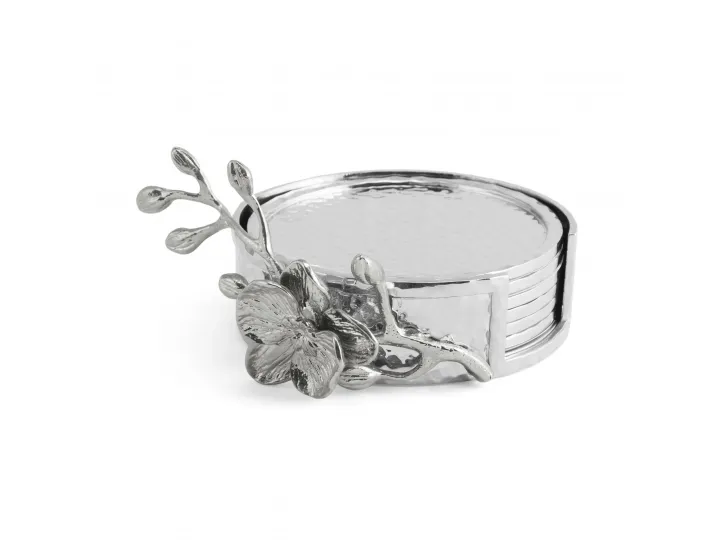 Набор подставок для напитков Michael Aram White Orchid на 6 персон 7 предметов