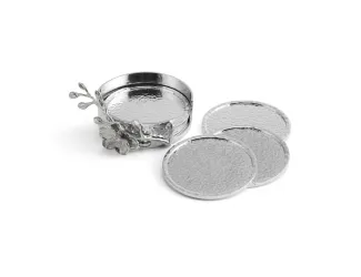 Набор подставок для напитков Michael Aram White Orchid на 6 персон 7 предметов