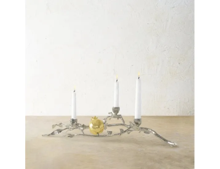 Подсвечник Michael Aram Pomegranate Silver 13 см