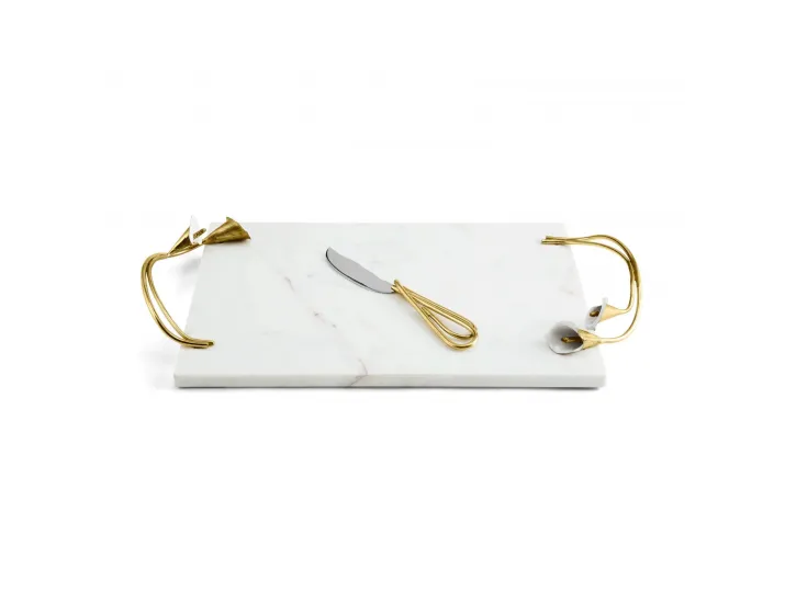 Доска для сыра с ножом Michael Aram Calla Lily 46х25 см