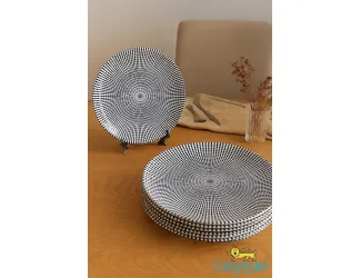 Набор десертных тарелок 6 шт. Singapore blue Claytan 1703