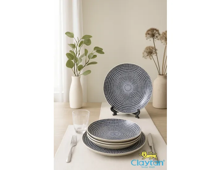 Тарелка глубокая 20,3 см Singapore blue Claytan 1703