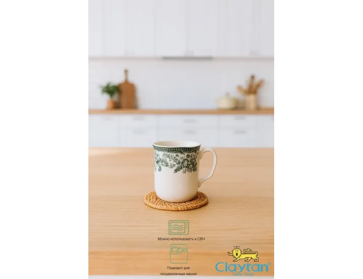 Кружка 340 мл Claytan Diana Rose Jade green 9911