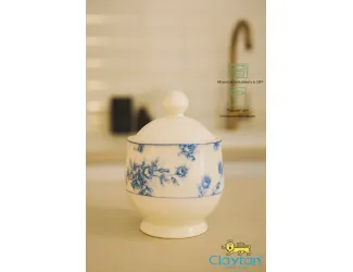 Сахарница с крышкой 280 мл Rose cluster blue Claytan 1809