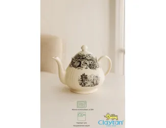 Чайник с крышкой 940 мл Claytan Rome grey 0404