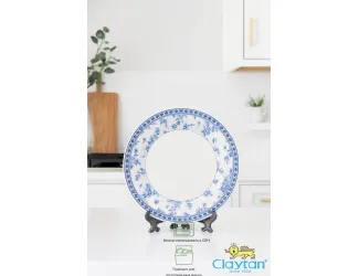 Тарелка обеденная 26 см Rose cluster blue Claytan 1809