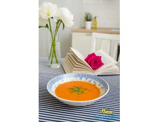 Тарелка глубокая 20,3 см Rose cluster blue Claytan 1809