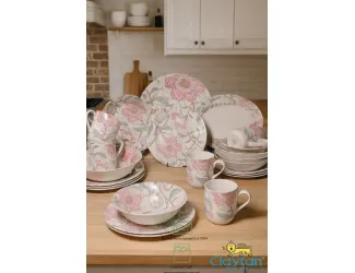 Сервиз столовый на 4 персоны 19 предметов Claytan Alisa 2318