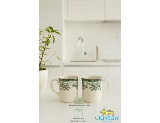 Набор из двух кружек Claytan Diana Rose Jade green 9911