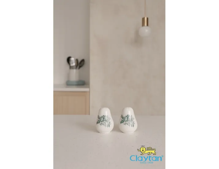 Набор для специй 2 предмета Claytan Diana Rose Jade green 9911