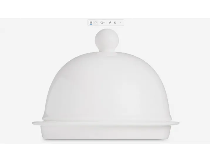 Маслёнка с крышкой 9,5см Narumi Белый декор