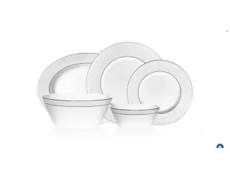 Столовый сервиз на 6 персон 20 предметов Narumi Белый жемчуг