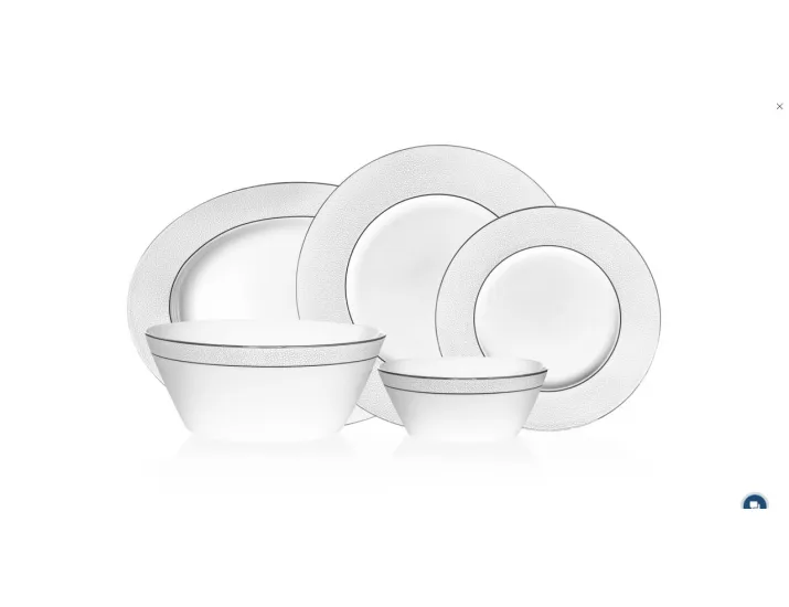 Столовый сервиз на 6 персон 20 предметов Narumi Белый жемчуг