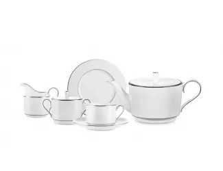 Чайный сервиз на 6 персон 21 предмет Narumi Белый жемчуг