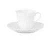 Чашка для эспрессо с блюдцем 110мл  высокая Narumi Белый декор