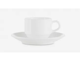 Чашка для эспрессо с блюдцем 110мл Narumi Белый декор