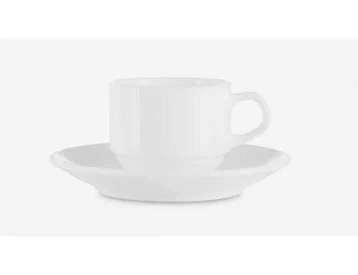 Чашка для эспрессо с блюдцем 110мл Narumi Белый декор