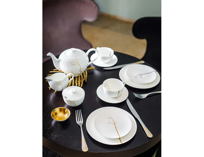 Чайный сервиз на 6 персон 21 предмет Dibbern Золотой лес