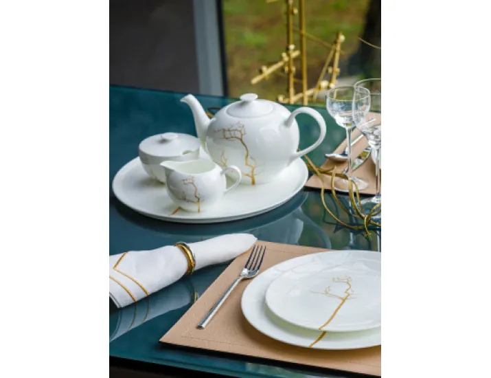 Чайный сервиз на 6 персон 21 предмет Dibbern Золотой лес