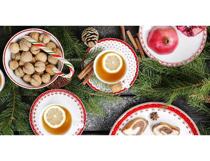 Набор чайных пар на 4 персоны 8 предметов Leander Hyggelyne красный 71150425-327D