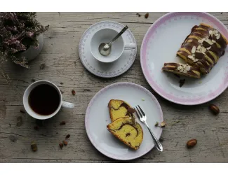 Набор тарелок 12 предметов Leander Hyggeline розовый 71160120-327A