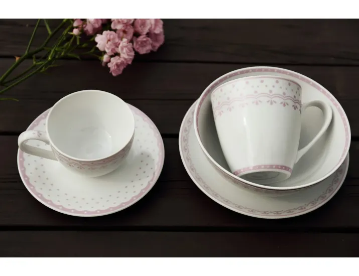 Чайно-столовый на 4 персоны 20 предметов Leander Hyggelyne розовый 71162120-327A
