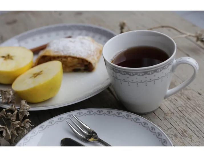 Набор тарелок 12 предметов  Leander Hyggeline серый 71160120-327C