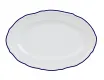Блюдо овальное 27см Porland Maria синий кант