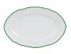 Блюдо овальное 27см Porland Maria зелёный кант