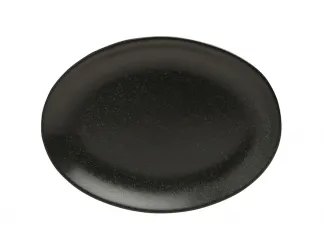 Блюдо овальное 18*14cм Porland Seasons Black чёрный