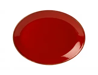 Блюдо овальное 18х14 см Porland Seasons Red красный
