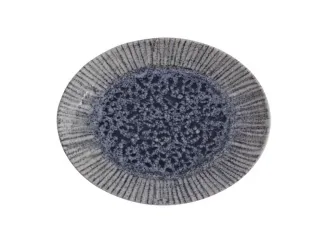 Блюдо овальное 21*16см Porland Iris blue синий