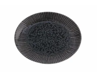 Блюдо овальное 21 х 16 см Porland Iris grey серый