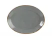 Блюдо овальное 24х19 см Porland Seasons Dark Grey тёмно-серый