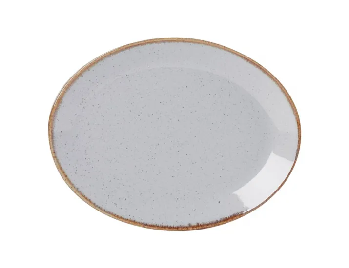 Блюдо овальное 24х19 см Porland Seasons Grey серый