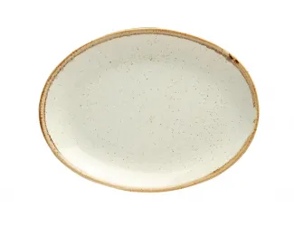 Блюдо овальное 31х24 см Porland Seasons Beige бежевый