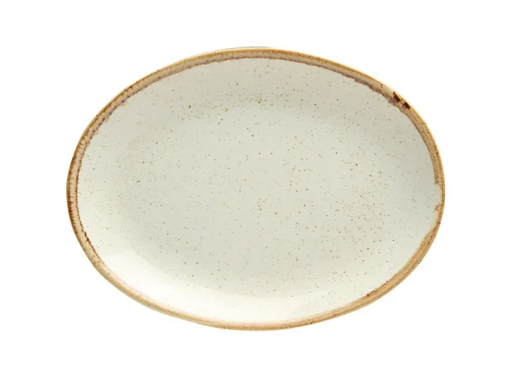 Блюдо овальное 31х24 см Porland Seasons Beige бежевый