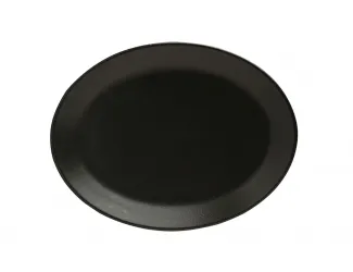 Блюдо овальное 31х24 см Porland Seasons Black чёрный