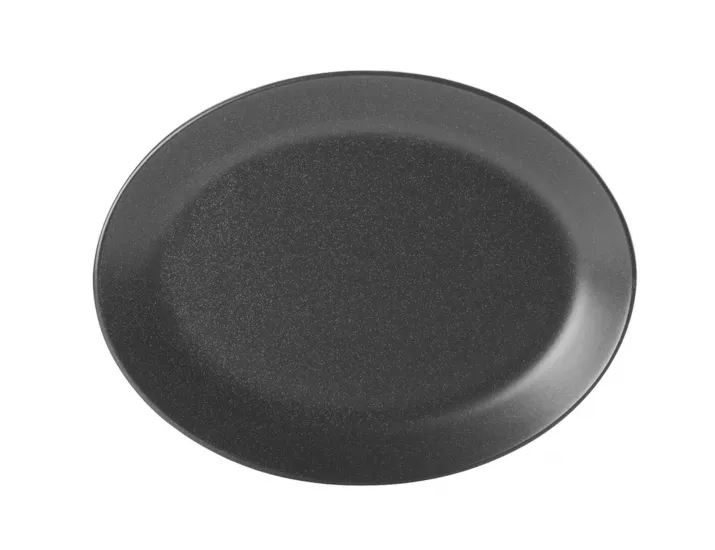 Блюдо овальное 36*27cм Porland Seasons Black чёрный