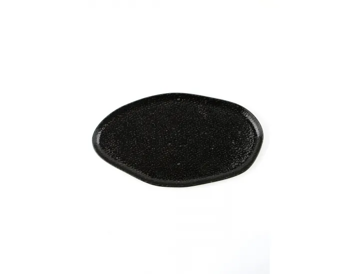 Блюдо овальное волнообразное 27см Porland Black Moss