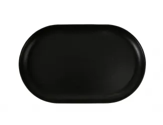 Блюдо овальное 32х20 см Porland Seasons Black чёрный