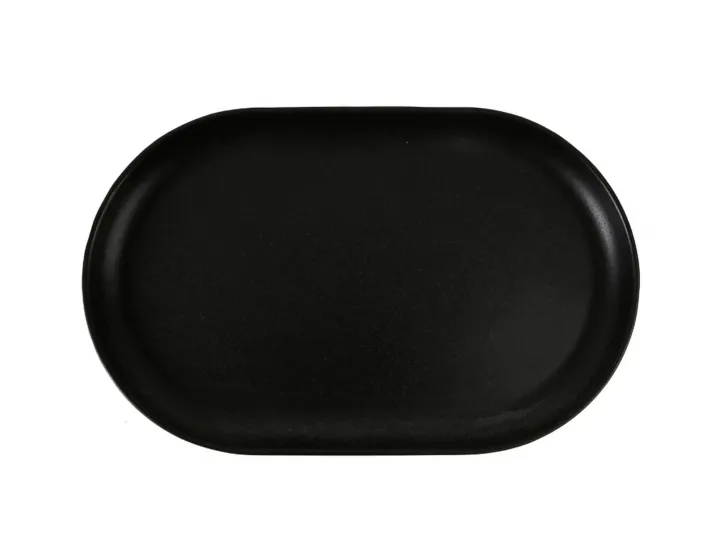 Блюдо овальное 32х20 см Porland Seasons Black чёрный