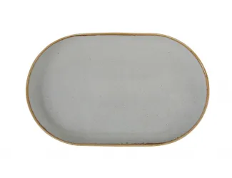 Блюдо овальное 32х20 см Porland Seasons Grey серый