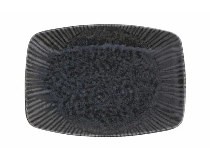 Блюдо прямоугольное 27*19см Porland Iris grey серый