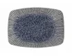 Блюдо прямоугольное 32 х 23см Porland Iris blue синий