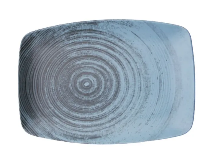 Блюдо прямоугольное 27*19см Porland LYKKE Turquois бирюзовый