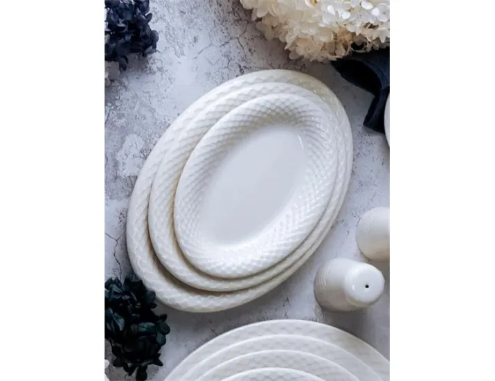 Блюдо овальное 20см Porland Aqua